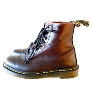Dr. Martens Brown Pascal 8 Eyelet Boots